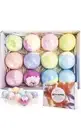 Bath Bombs, PJ-YBan 12Pcs Bath Bomb Gift Set with Vegan Natural Essential Oils