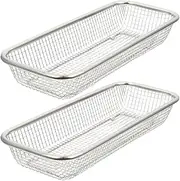 GANAZONO Dishwasher Cutlery Holder 2pcs Stainless Steel Dishwasher Silverware Cutlery Basket Baking Sheet Dishwasher Bowl Basket Small Storage Basket Dishwasher Storage Holder