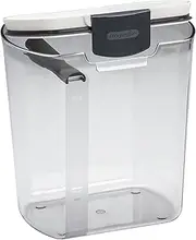 Progressive ProKeeper Flour Storage Container 3.7 Litre | Airtight Silicone Seal | Removable Leveller | Easy-To-Read Measurement Markings | Holds 5lb Bag Of Flour | Durable BPA-Free | Modern Look