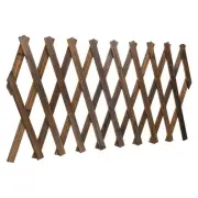 1 Pack 12" x 75" Expandable Willow Trellis Wooden Lattice Wall Fence Garden Yard