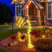 Solar Watering Can Lights Waterproof Garden Decorations - Outdoor Large Gold