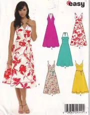 New Look 6557 Easy Sleeveless Dress 5 Styles Sewing Pattern Size A 8-18