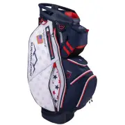 Sun Mountain 2025 C-130 14-Way Divided Premium Golf Cart Bag NAVY WHITE RED USA