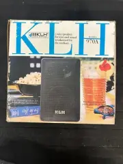 KLH Bookshelf Speakers No. 970A 40W 3-Way Weatherized Indoor VINTAGE 1994 - NEW
