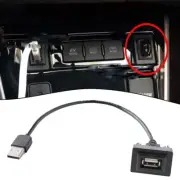 12-24V AUX Port Cable Adapter USB Charging High Quality For Toyota For Corolla