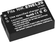 High Power 2200mAh Battery for ENEL20 EN-EL20a for Nikon Coolpix P950 P1000 DL24-500