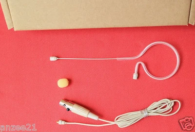 Hanging Headset Microphone For SHURE - Replaceable Head Hook Mic Mini-XLR-4Pin