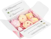 Beavorty 6 Pack Creative Cake Bath Shower Bubble Balls Sea Salt Relaxing Spa Balls