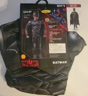 Batman Halloween Costume Padded Muscles, Lights up! w/Mask and Cape Rubies (MED)
