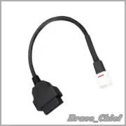 Fit Yamaha 4-Pin to OBD2 Diagnostic Scanner Cable OBD Fault Code Reader Adaptor