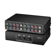 Component AV Video Switch Box 3 in 1 Out, 3 Port 5 RCA YPbPr Cable RGB Compon...