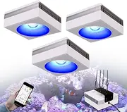 PopBloom 3X RL90 Aquarium LED Reef Light, Smart-APP Control Full Spectrum Marine LED for Saltwater Coral Fish Tanks