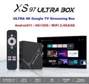 XS97 Ultra-4K Android TV Box (WIFI 2.4 & 5G/ Android 11/ 4G Ram +16G Flash)