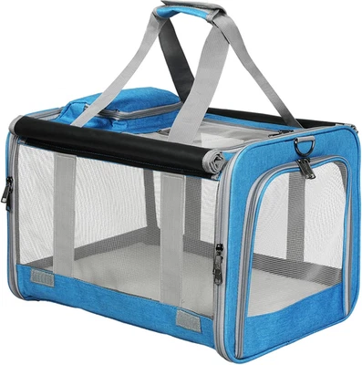 Pet Carrier Bag Cat Carrier Dog Carrier, Collapsible Soft Dog Crate, Portable Do