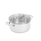 Scanpan Impact Stainless Steel Dutch Oven 5 Liters Capacity 24x12cm Silver