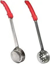 NOLITOY Stainless Steel Pizza Sauce Spoon 2oz Ladle for Portion Control Comfortable to Hold Handle Smooth Finish for Cooking Desserts