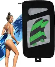Surfing Fins Holder Storage Bag - Surfing Fin Holder Storage Bag - Portable Carrier Pouch, Storage Organizer Waterproof, Large Surf Fins Bag, Fin Case for Surfing Traveling