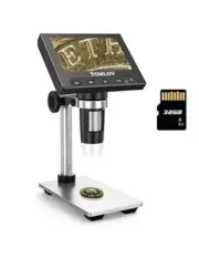 TOMLOV DM4 Coin Microscope 1000X with 4.3" Screen 720P LCD Microscope with Me...