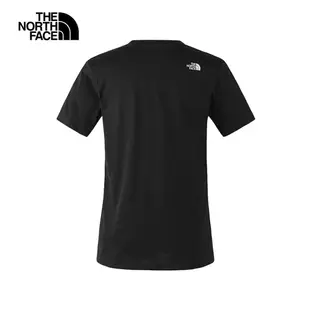 The North Face北面女款黑色吸濕排汗透氣休閒短袖T恤｜89QTJK3