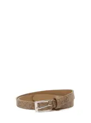 GUESS 15mm Mocha Logo Two For One Belt Set in Brown Size: XL