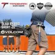Volcom Workwear Mens Slab Hybrid 20' Work Shorts (A3202000) 28-42