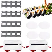Sushi Train Set - Rotating Toy Trainz, Fun Trainn Track Sets, Kids Sushii Display Trains | Battery Operated Swing Plate Design, Interactive Table Decor for Boys & Girls, Perfect Party Gift
