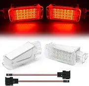 Yurefax 2Pcs LED Footwell Light Luggage Compartment Glove Box Lamps, for VW, for Golf, for Polo, for Passat, for Tiguan, for Jetta, for Caddy, UP T5 T6, for Touareg, for Scirocco, Interior Lighting(