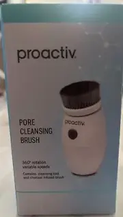 Proactiv PORE CLEANSING BRUSH Charcoal Infused Face Brush 360 Rotation - NEW