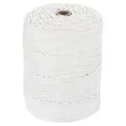 Natural Macrame Cord 3mm x 328 Yards Cotton Macrame Rope, Light White