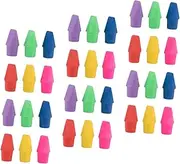 CAXUSD 50Pcs Pencil Protectors Pencil Eraser Caps for Students for School Office and Home Use Practical and Protective