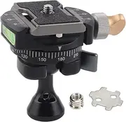 Mini Ball Head, Panoramic Inverted Ball Head Rotatable Large Bearing Capacity Spherical Ball Head for SLR Mobile Phone