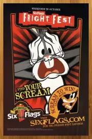 2006 Six Flags Fright Fest Print Ad/Poster Looney Tunes Bugs Bunny Daffy Duck