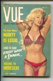 MAG: Vue 4/1955-Lilly Christine photo cover-Clayton Moore-Cheesecake pix-swi...