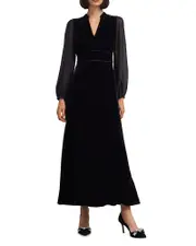 Hobbs London Marissa Velvet Dress