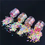 Butterfly Heart Sequins Luminous Glitter Sequin DIY Crafts Nail Art Decor 10ml