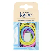Lady Jayne Assorted Snagless Thick Elastics - 10 Pack