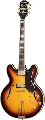 Epiphone Sheraton Vintage Sunburst Semi Acoustic Electric Guitar with Gig Bag