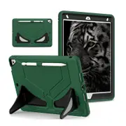 Tablet Case Kids Friendly with Pencil Holder for iPad 11 2020/2021/2022-GreenBlack