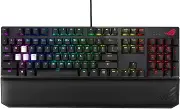 ASUS ROG Strix Scope Deluxe RGB Wired Mechanical Gaming Keyboard with Cherry MX Switches, Aluminum Frame, Wrist Rest, Aura Sync Lighting and Additional Silver WASD for FPS Games Black 90MP01I1-B0UA00