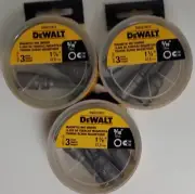 DeWALT 5/16" Magnetic Nut Setter 1-7/8" long DW2218C3 -3 Packs Of 3 Bits=9 Bits