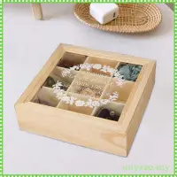 在飛比找蝦皮購物優惠-[IniyexaMY] 木製收納盒珠寶展示櫃 DIY 茶盒收