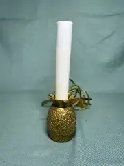 Vintage Brass Pineapple Night Light Candle Stick Lamp Retro Decor 7"