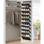 Fit 20 Pairs Over the Door Shoe Organizer for Closet with Large Deep Pockets 10 Tier Shoe Holder Hanging Boots Storage