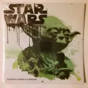 Disney Star Wars 2022 16 Month Calendar Yoda Darth Vader Luke Skywalker NEW