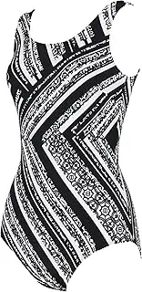 [Wacoal Swim Wear （ワコール スイムウェア)] Wacoal Swimwear SWO511 Women's Full Shape Swimsuit, One Piece, Beautiful Body Line, Body Coverage Area, Stomach, HIPS, Supports Up to Q Size, Large Size