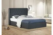 Istyle Wimbledon King Gas Lift Ottoman Storage Bed Frame Fabric Charcoal