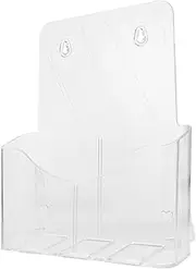 WEKADRIN Rack Card Holder Clear Brochure Stand Pamphlets Display Stand File Stands Pamphlet Holder Rack A4 Leaflet Holder Clear Literature Stand Magazine Display Shelf Transparent Acrylic