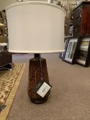 Jonathon Charles Cosmo Collection Dijon Burl Animal Print Finish