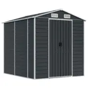 Garden Shed Outdoor Storage Tool Workshop Sheds Galvanised Steel 191x215x198cm
