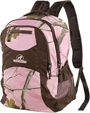 Mooselander Camo Backpack in Licensed Realtree Prints, Lightweight and Durable Backpack, Hiking and Hunting with YKK Zipper
